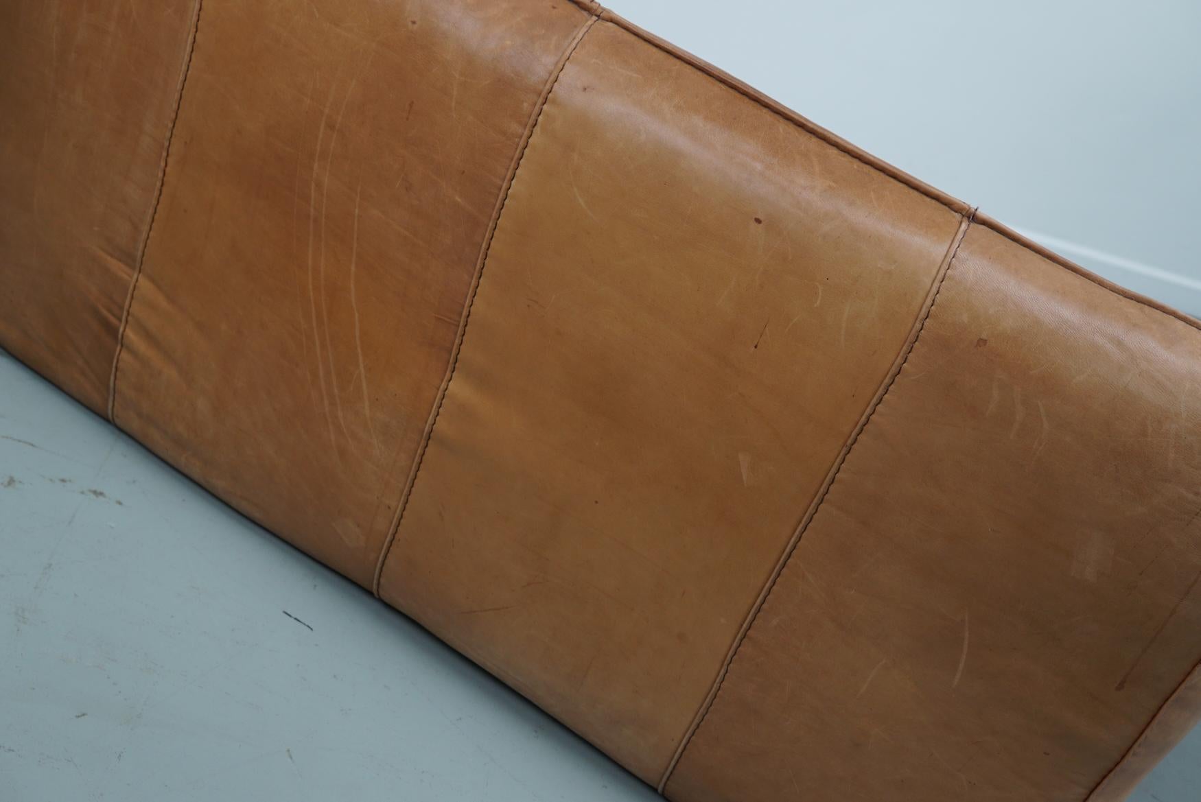Cognacfarbenes Andes-Sofa aus Leder von Gerard van den Berg für Montis, 1970er Jahre im Angebot 5