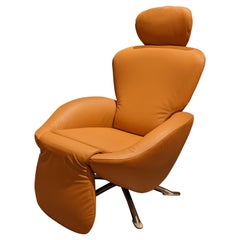 Cognacfarbener Ledersessel Dodo von Toshiyuki Kita für Cassina