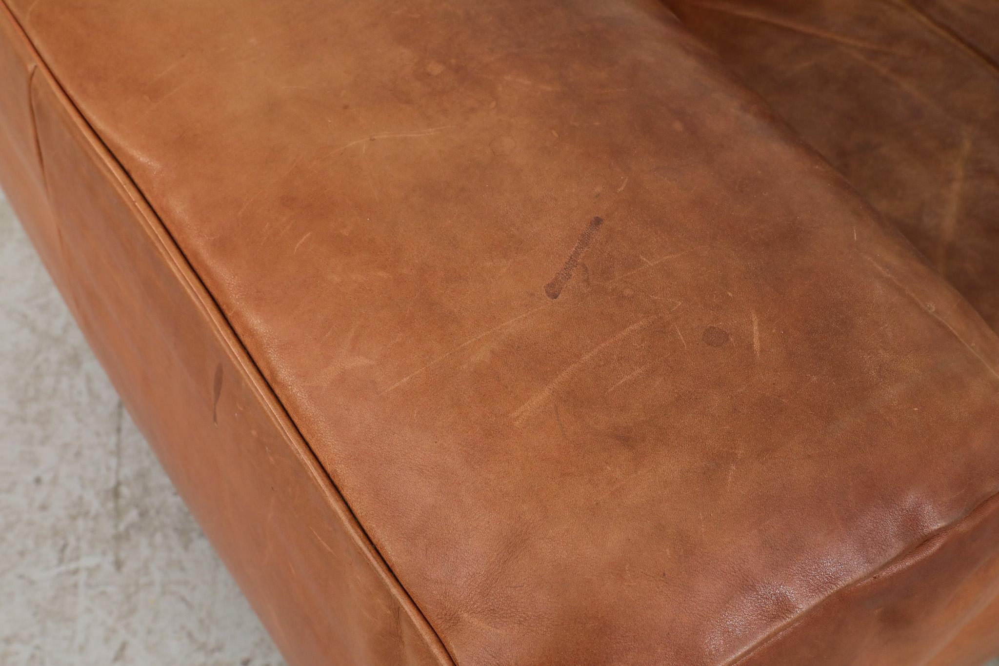 Cognacfarbenes Leder-Sofa „ Aztec“ von Gerard Van Den Berg für Montis im Angebot 9