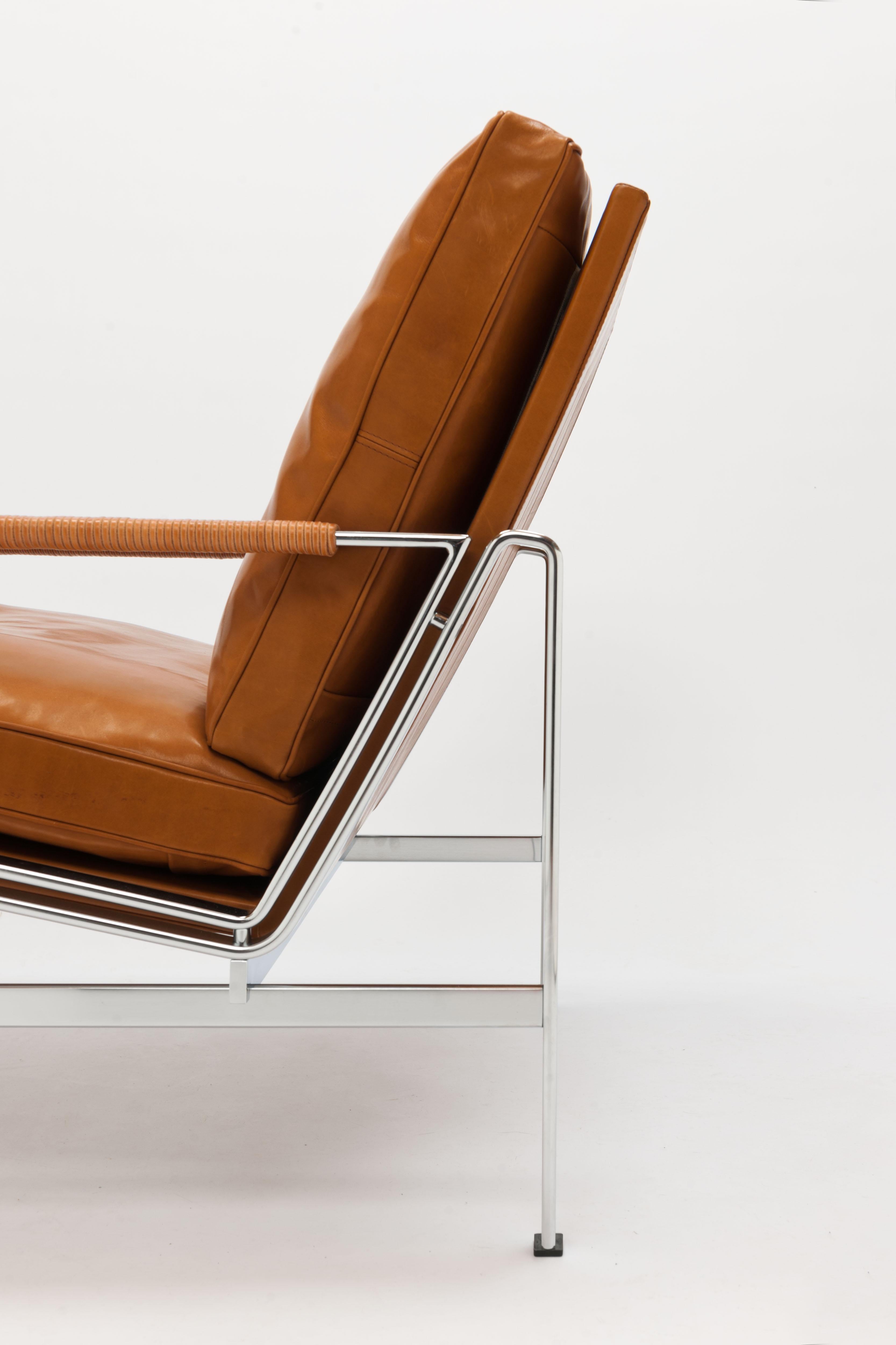 Cognac Leather FK6720 Lounge Chair by Jørgen Kastholm & Preben Fabricius 4