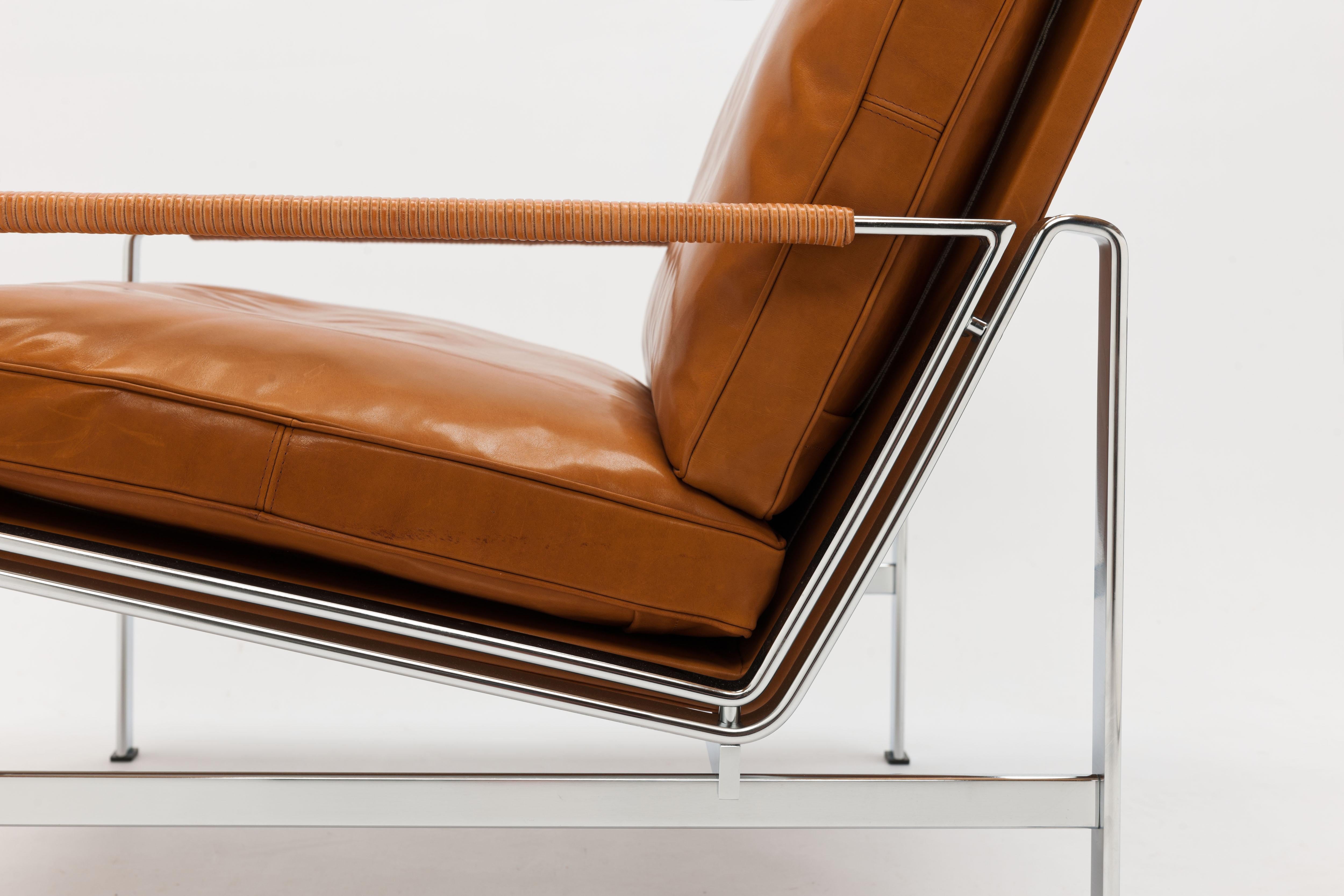 Cognac Leather FK6720 Lounge Chair by Jørgen Kastholm & Preben Fabricius 5
