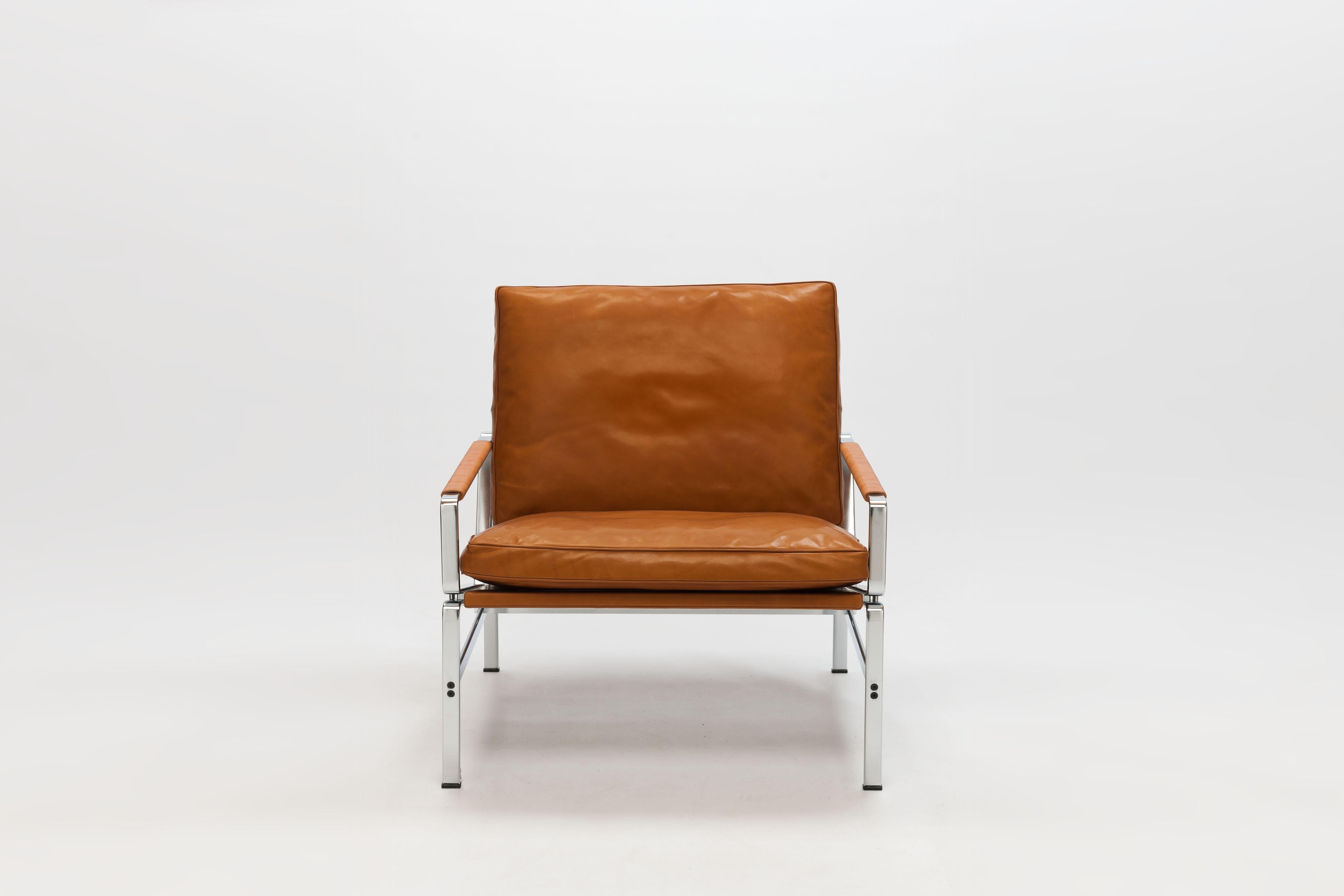 One of the most refined and understated modern Danish chairs is this model 6720 by Danish designers Preben Fabricius & Jørgen Kastholm. The chair was designed in 1965 as a part of a modular seating system with 2, 3 and 4-seat sofas. 

The chair is
