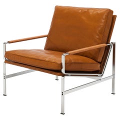 Cognac Leather FK6720 Lounge Chair by Jørgen Kastholm & Preben Fabricius