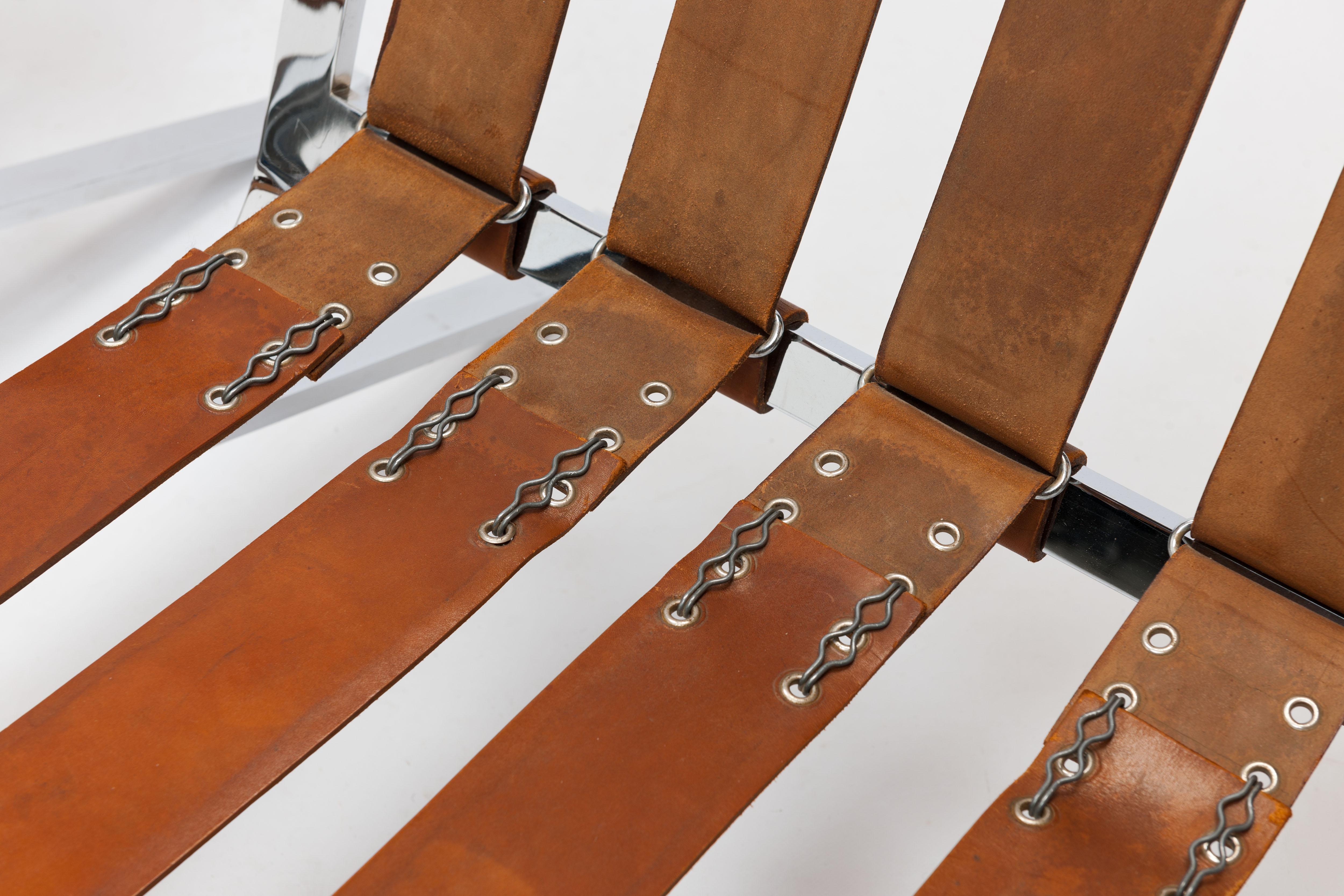 Cognac Leather RH301 Lounge Chair by Robert Haussmann (Pair Available) 6