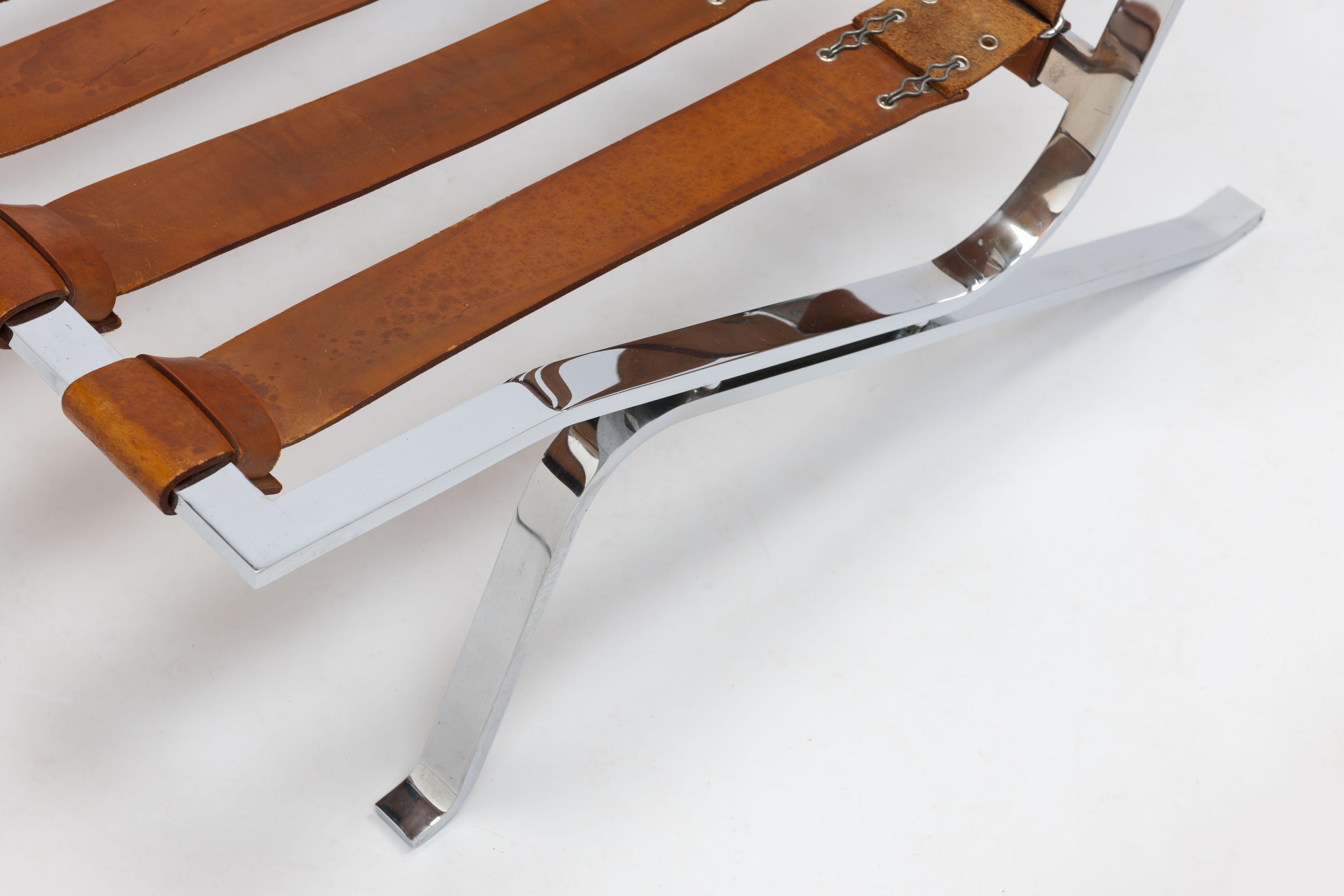 Cognac Leather RH301 Lounge Chair by Robert Haussmann (Pair Available) 7
