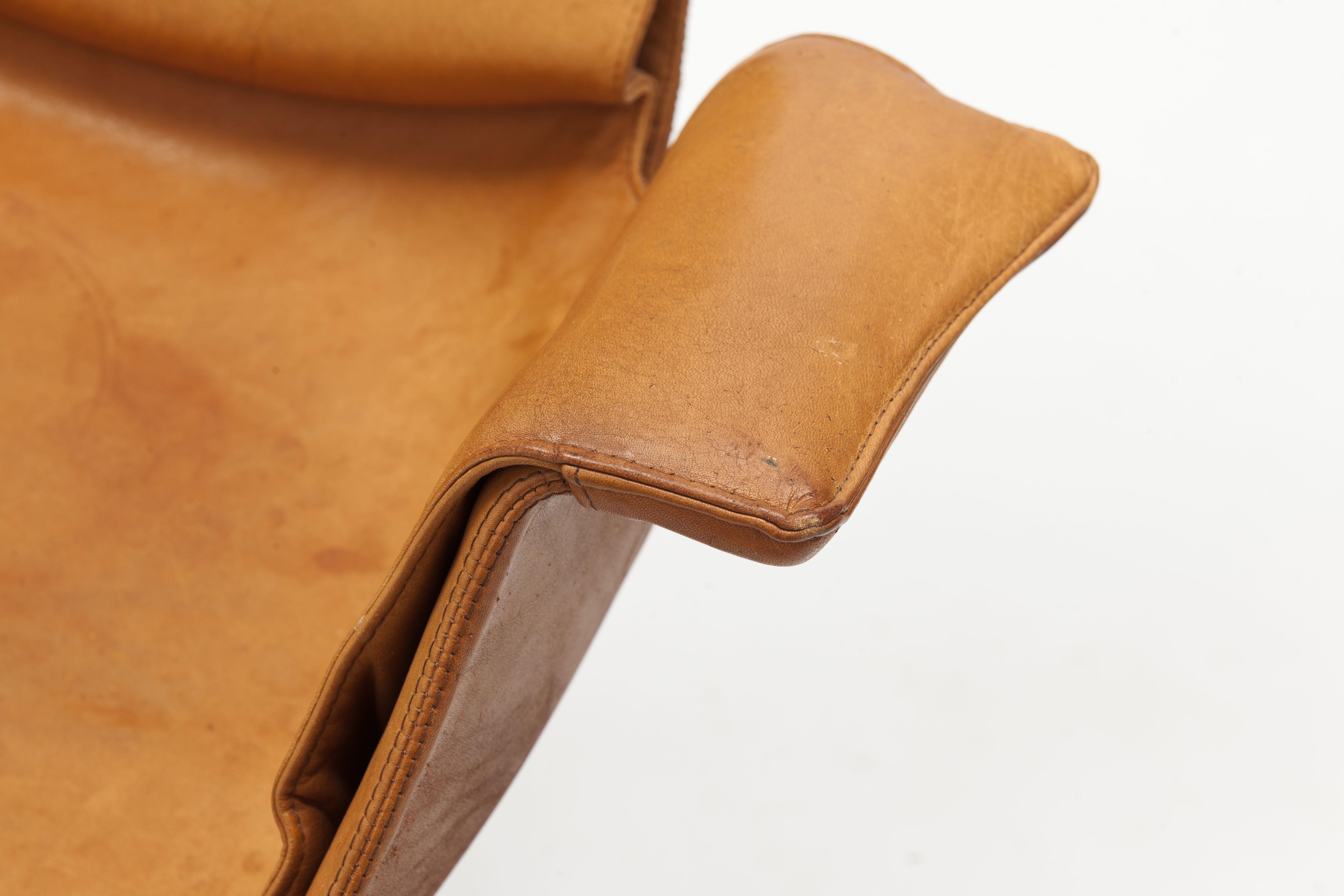  Cognac Leather Swivel 'Bird' Desk Chairs by Preben Fabricius & Jørgen Kastholm 10