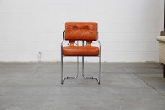 Cognac Leather 'Tucroma' Chairs by Guido Faleschini for i4 Mariani, 1970s