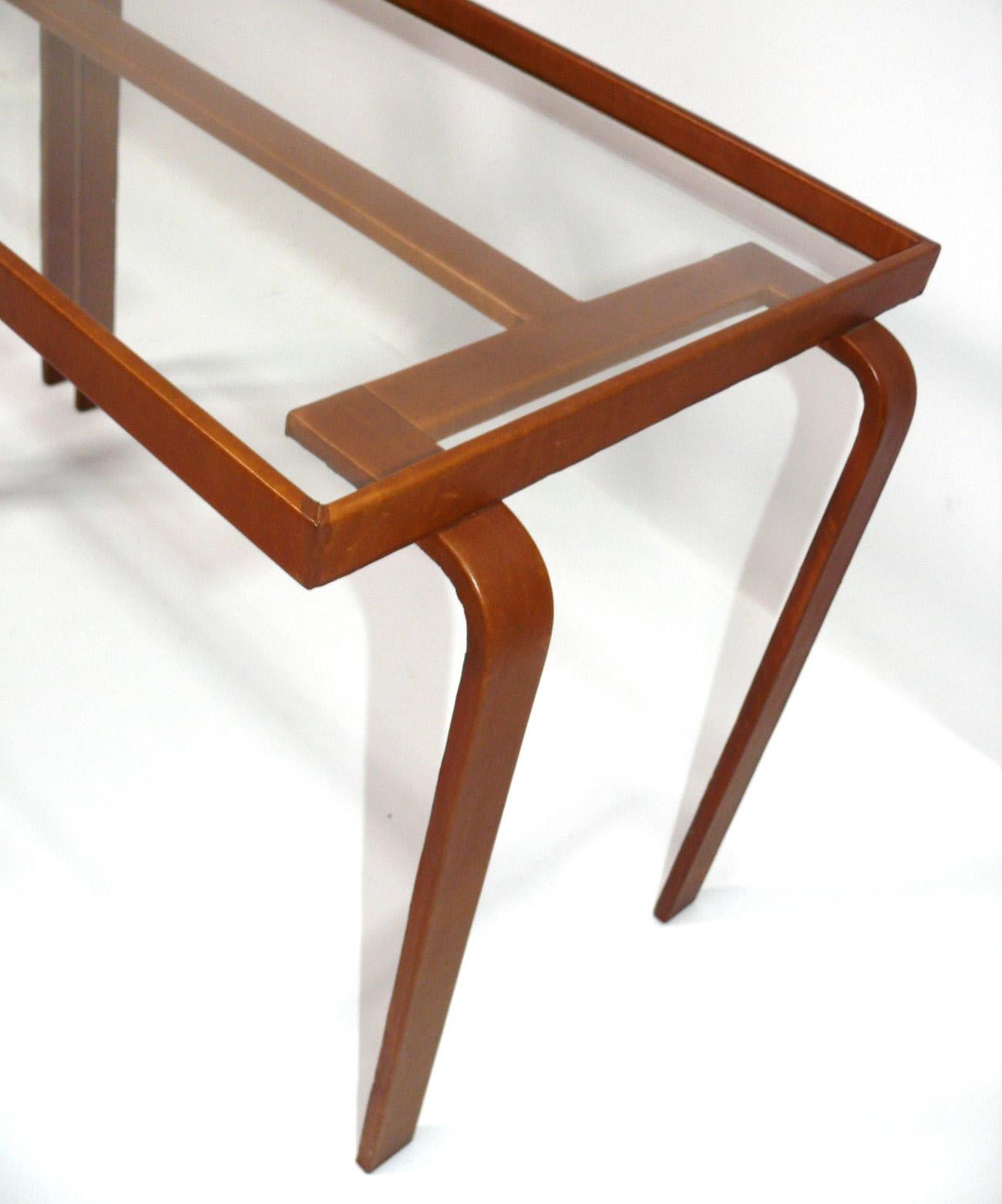 Tables d'extrémité en métal gainé de cuir cognac Style Art Déco Bon état - En vente à Atlanta, GA