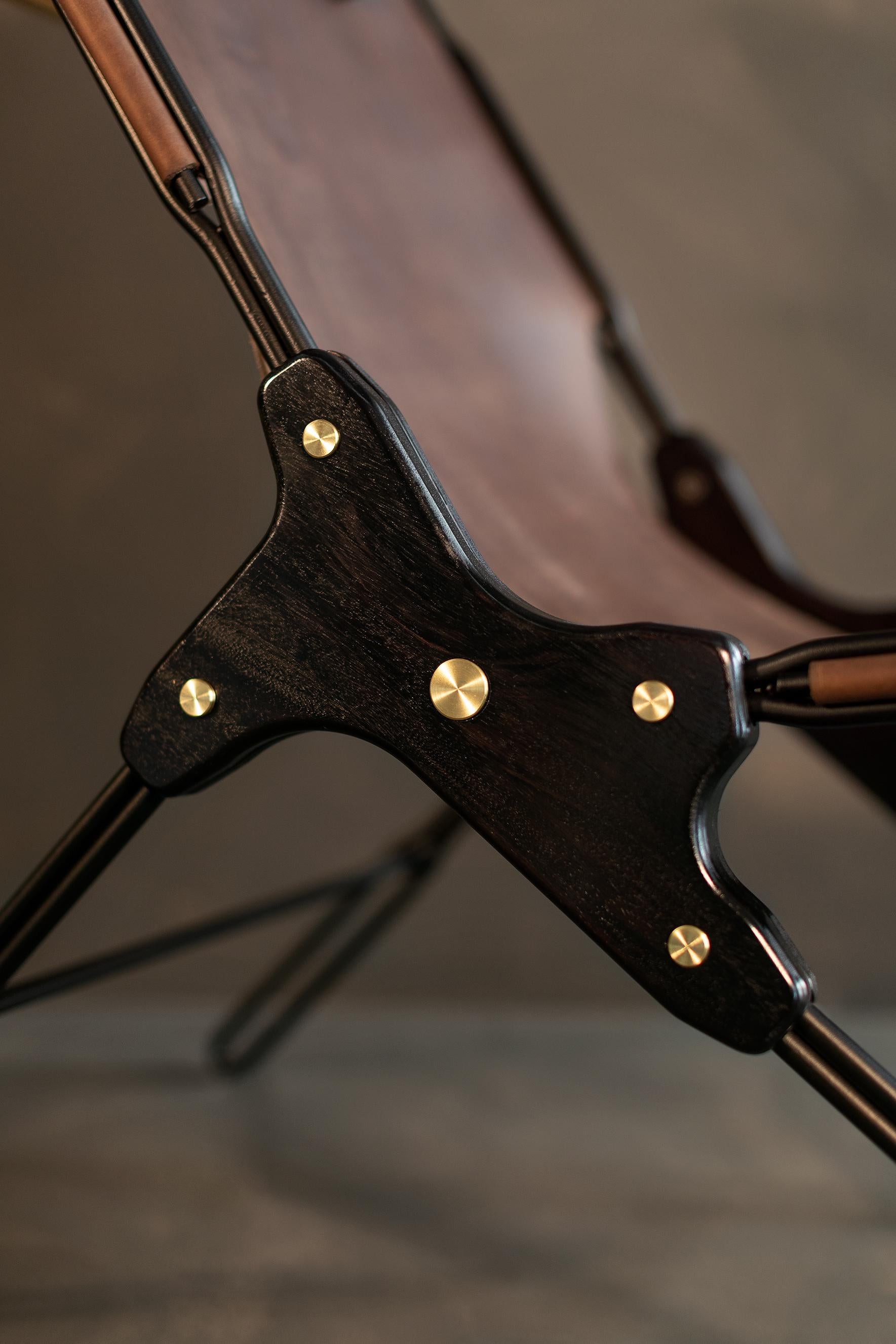 Cognac Lounge Chair by Estudio Andean For Sale 10