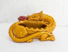 Cognac Monnet Ashtray or Vide-Poche Fire-Dreathing Salamander, 20 thMidcentury
