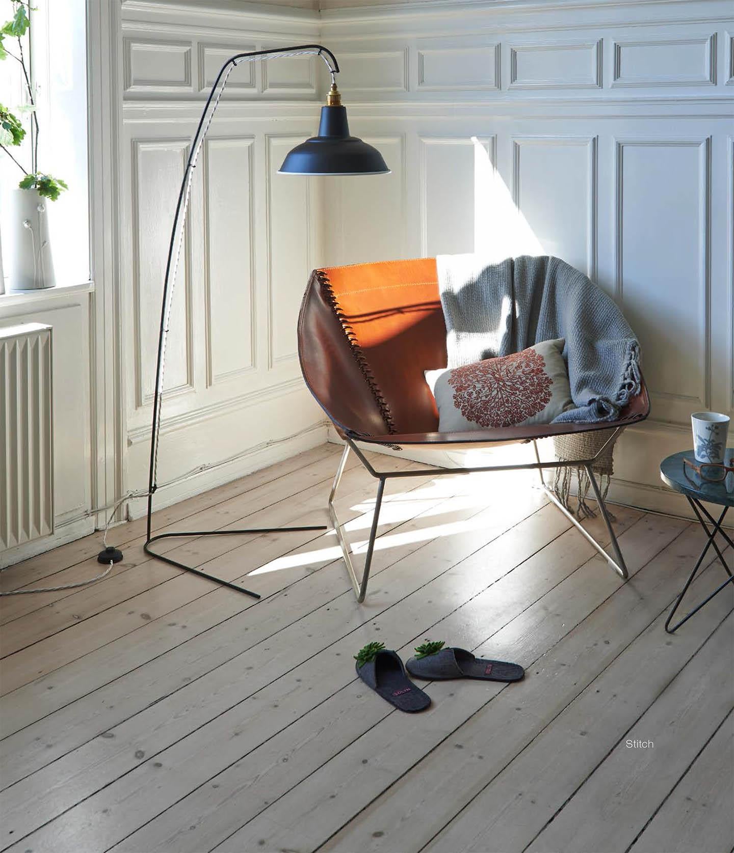 Danois Chaise à points cognac d'OxDenmarq en vente