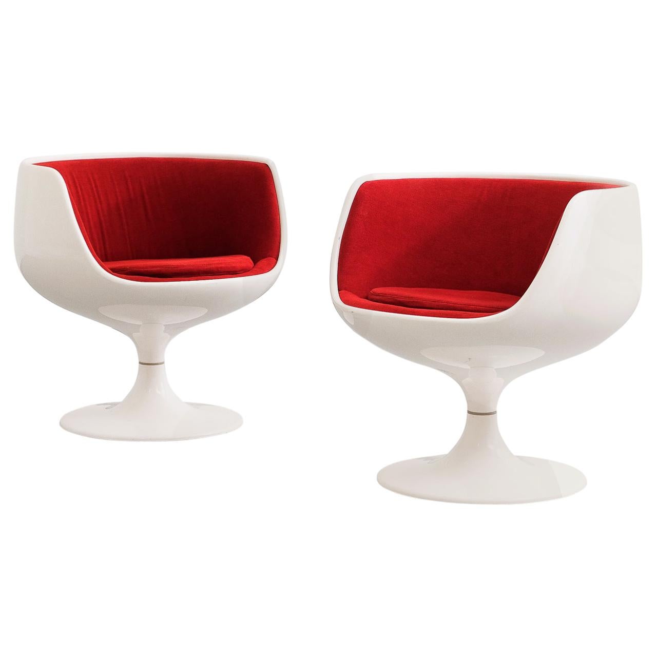 Cognac V.S.O.P Chairs by Eero Aarnio for Asko, 1960s, Set of 2