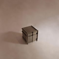 Cohesion Unit Aluminium Side Table by Bureau of Entropy