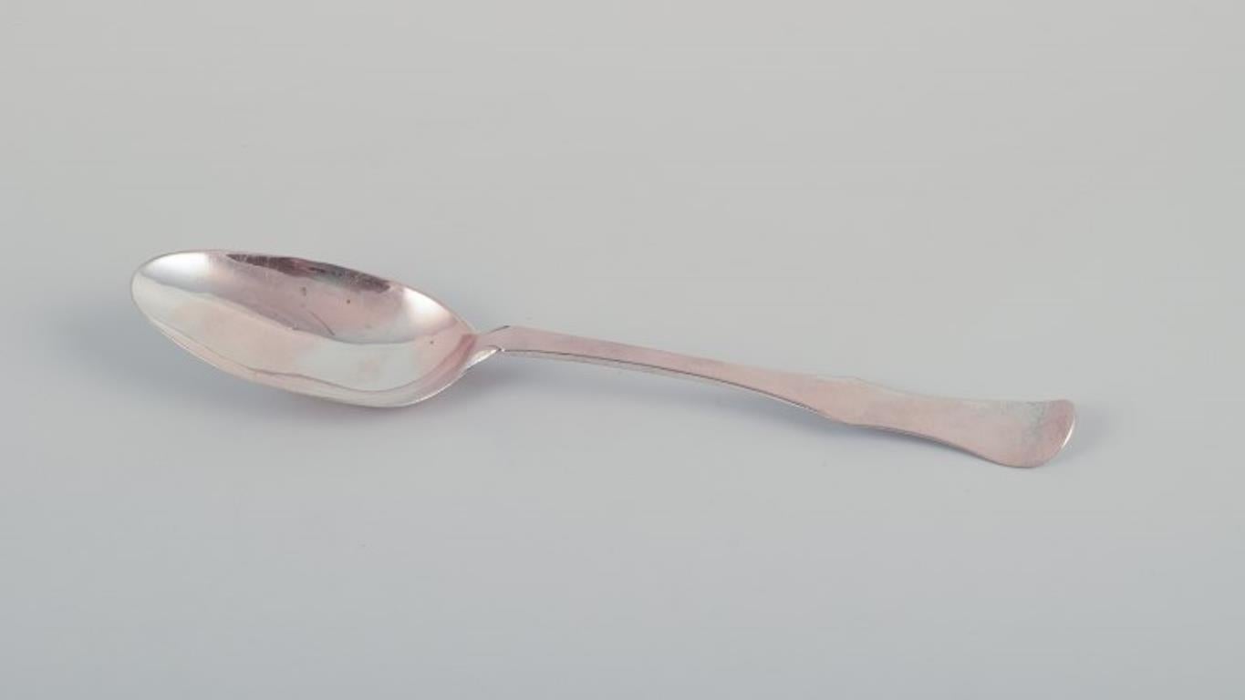 Cohr and others. Three large soup spoons in silver. 19th C. For Sale 2