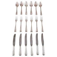 Cohr, Danish Silversmith and Others, Lunch Cutlery in Silver, 1930-1950