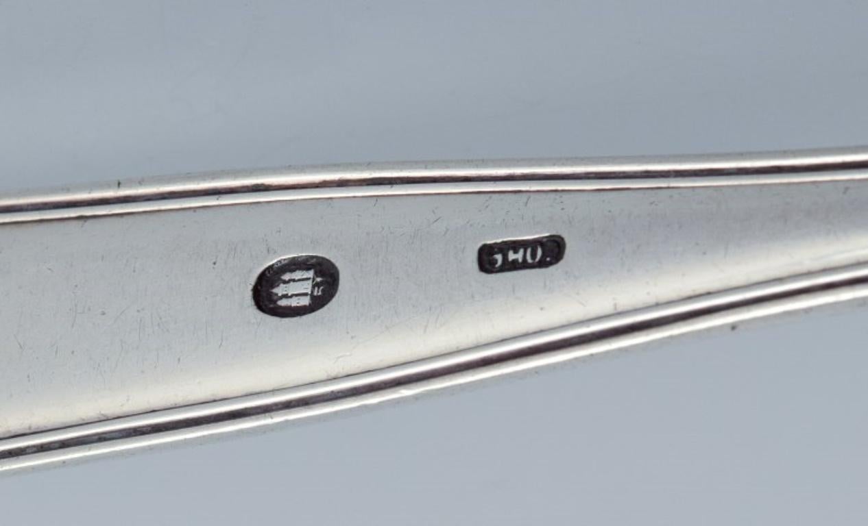 Cohr, dänischer Silberschmied. „Old Danish“-Servierlöffel aus 830er Silber.  (Mitte des 20. Jahrhunderts) im Angebot
