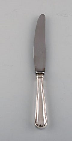 Cohr, Danish Silversmith, Three Lunch Knives in Silver 830 and Stainless Steel