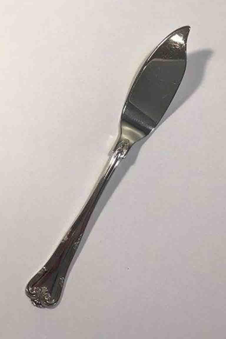 Cohr Herregaard Danish silver fish knife 

Measures 20 cm/7 7/8 in.
 