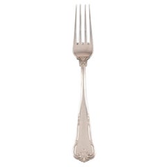 Cohr Herregaard Dinner Fork, Cutlery in Silver, Denmark App., 1940, 9 Pieces