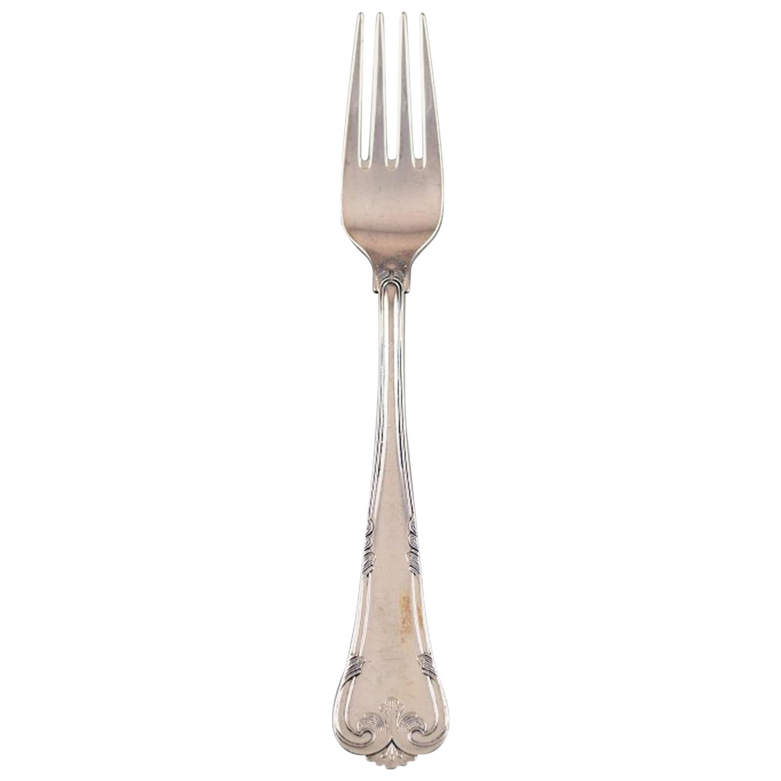 Cohr "Herregaard" Lunch Fork, Cutlery in Silver, 3 Forks in Stock For Sale