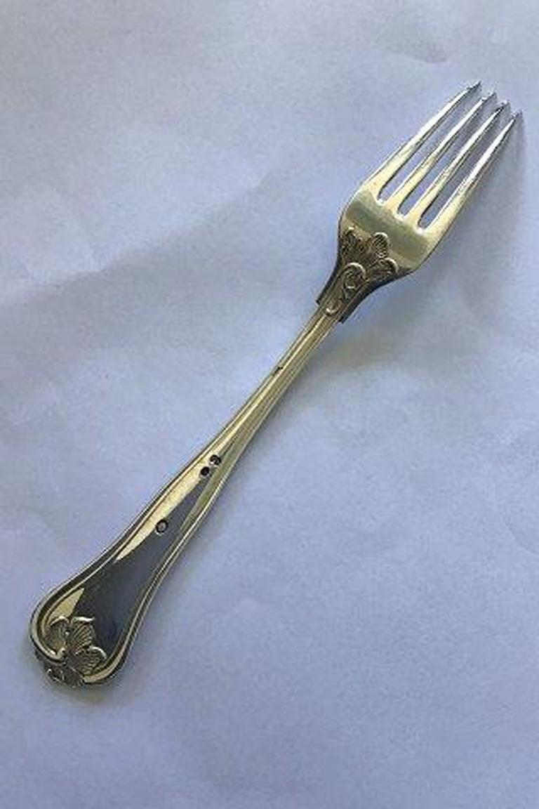 Cohr Saxon Silver Luncheon Fork.

Measures 18 cm(7 3/32 in).
