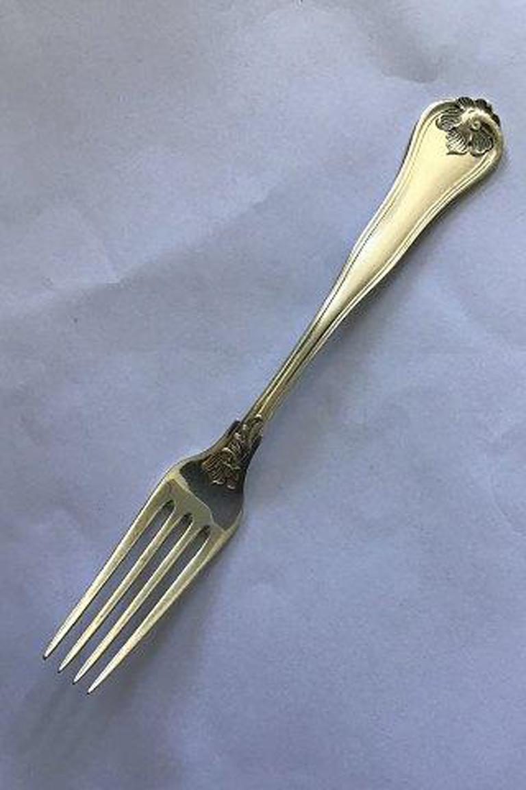 20th Century Cohr Saxon Silver Luncheon Fork For Sale