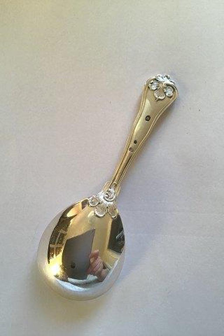 Cohr Saxon Silver Sugar Spoon In Good Condition For Sale In Copenhagen, DK