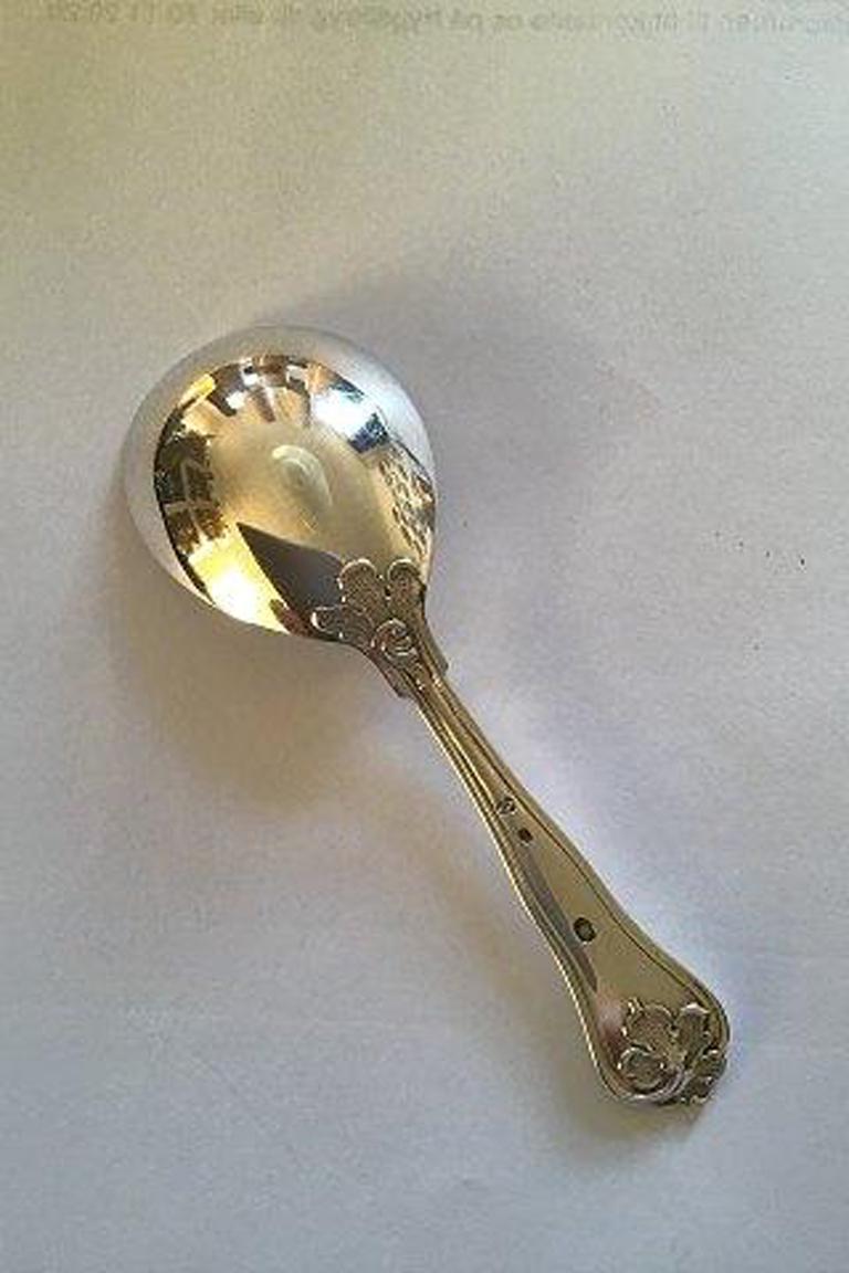 20th Century Cohr Saxon Silver Sugar Spoon For Sale