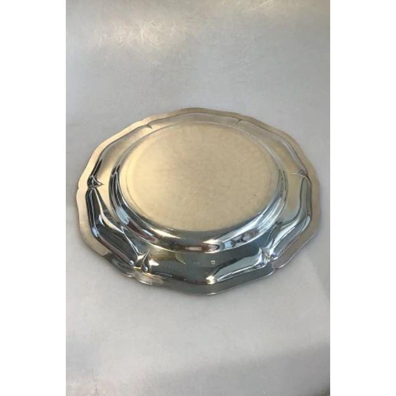 Cohr Silver Tray / Charger / Plate In Good Condition For Sale In Copenhagen, DK