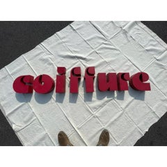 Coiffuree Typografie, Frankreich, 1970er Jahre