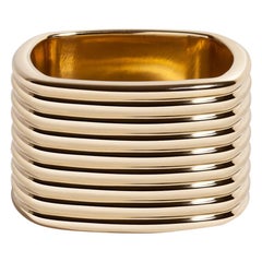 Coil Cigar Ring in Yellow Gold