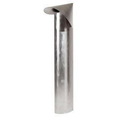 Lampada da terra a bobina in acciaio inox