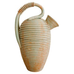 Vintage Coil Form Ceramic Pitcher