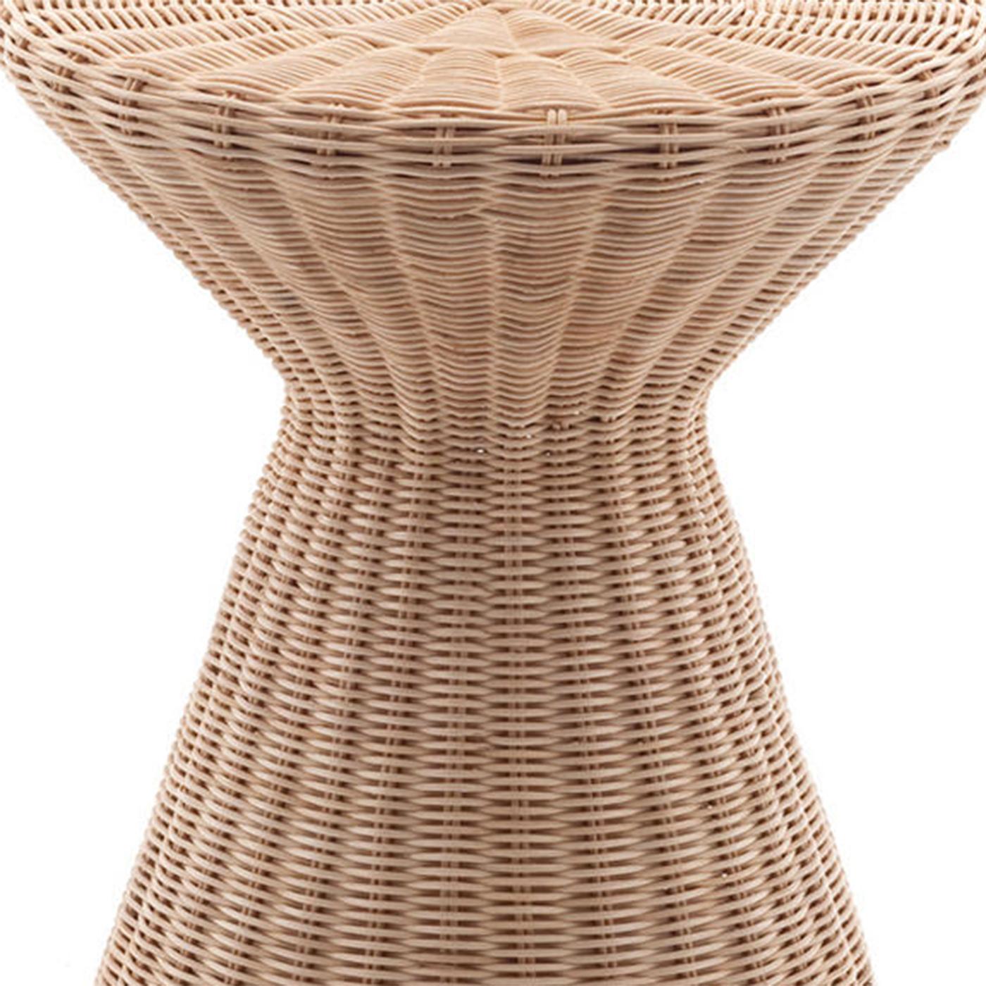 Italian Coil Natural Side Table For Sale