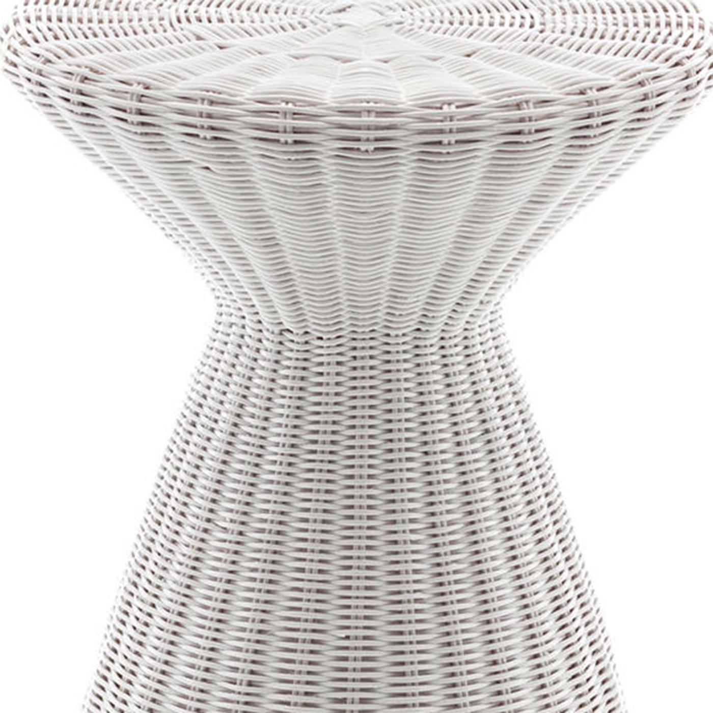 Italian Coil White Side Table For Sale