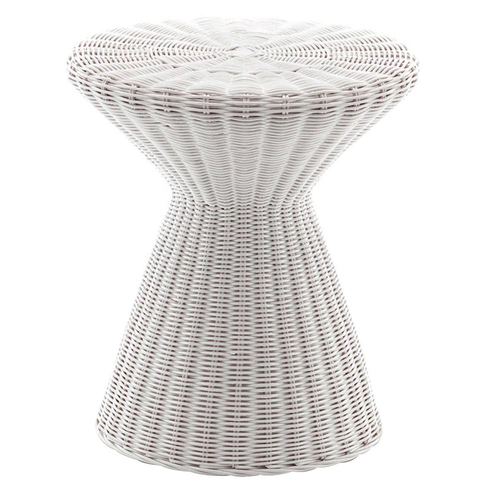 Table d'appoint blanc cassé