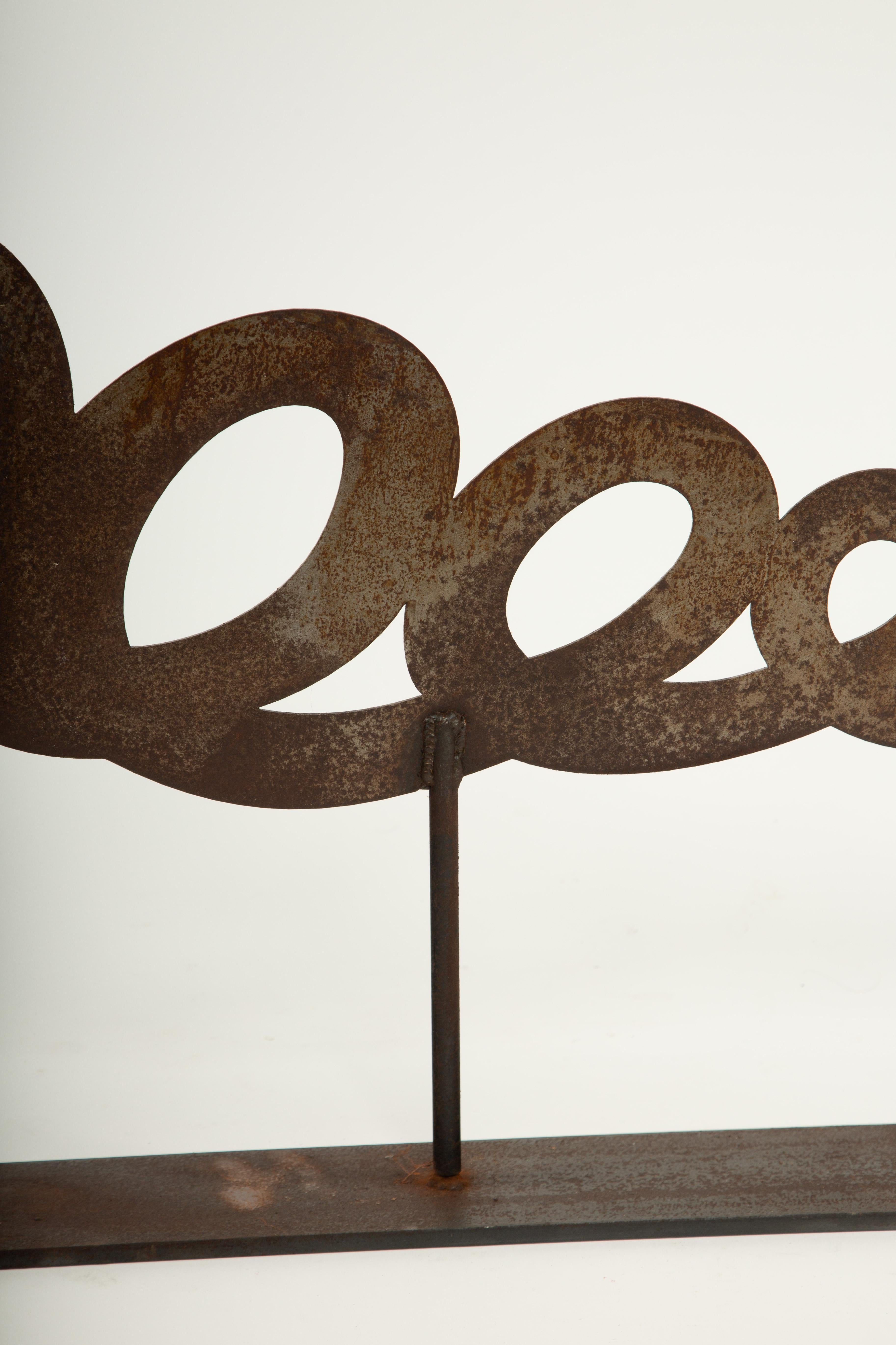 American Coiled in the Wind: Folk Art Snake Weathervane For Sale