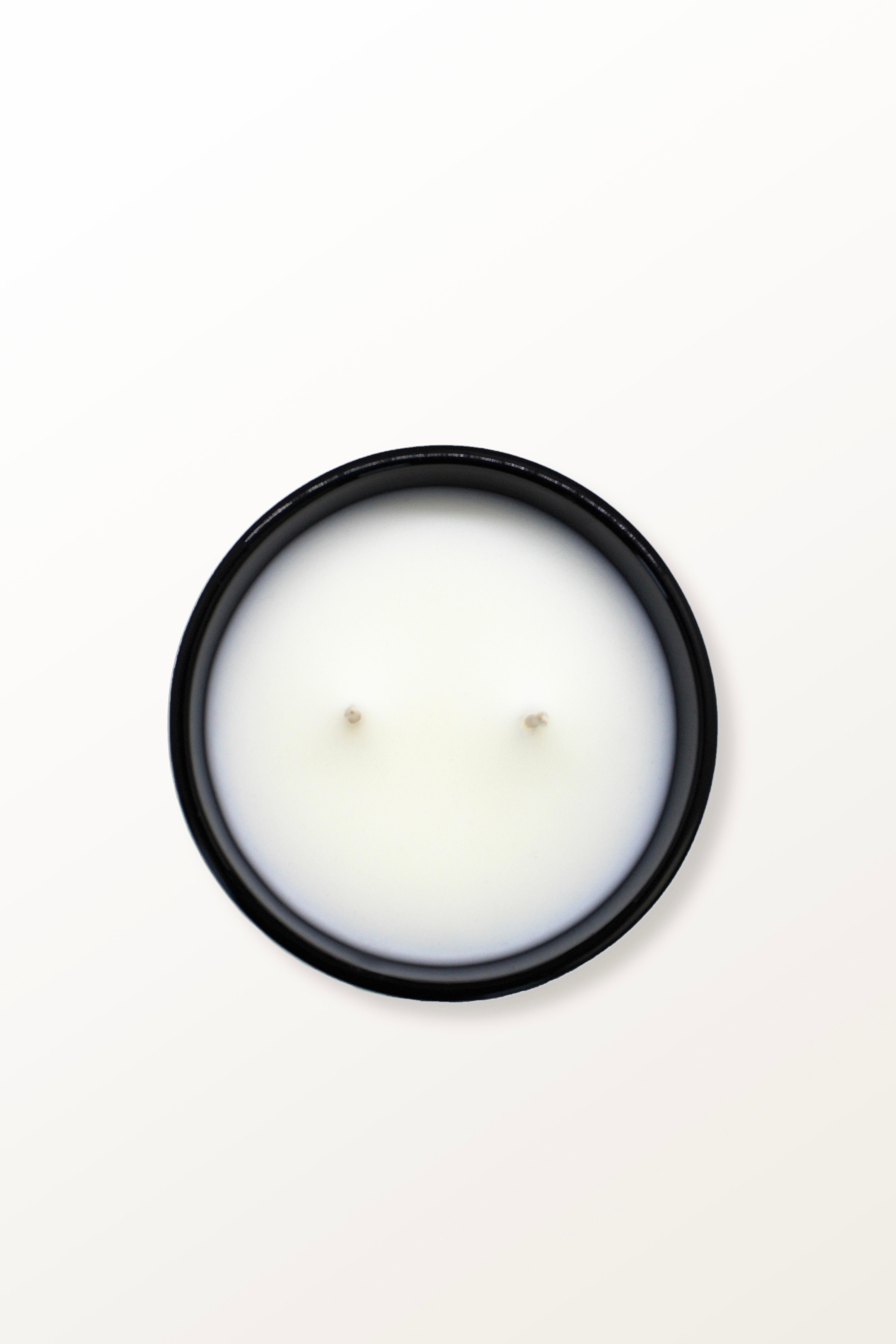 Contemporary Coils (Black candle jar) 11 oz For Sale