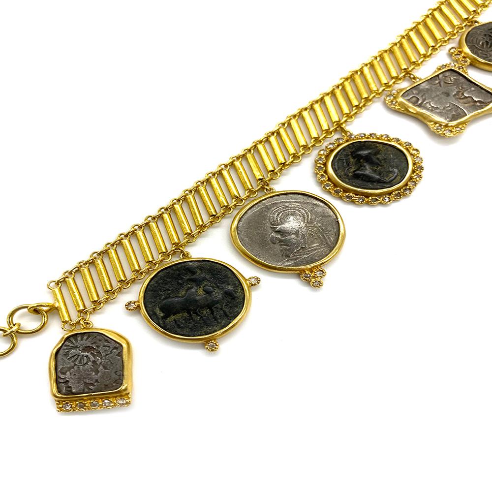 antique coin bracelet