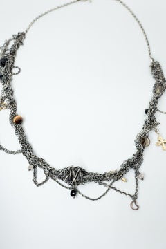 Coin Chain Necklace Sterling Silver Brass Clover Cuba Star J Dauphin