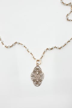 Coin Chain Necklace Sterling Silver Brass Clover Cuba Star J Dauphin