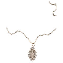 Protection Medal Necklace Cup Chalice Rosario Chain J Dauphin