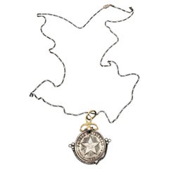 Coin Chain Necklace Sterling Silver Brass Clover Cuba Star J Dauphin