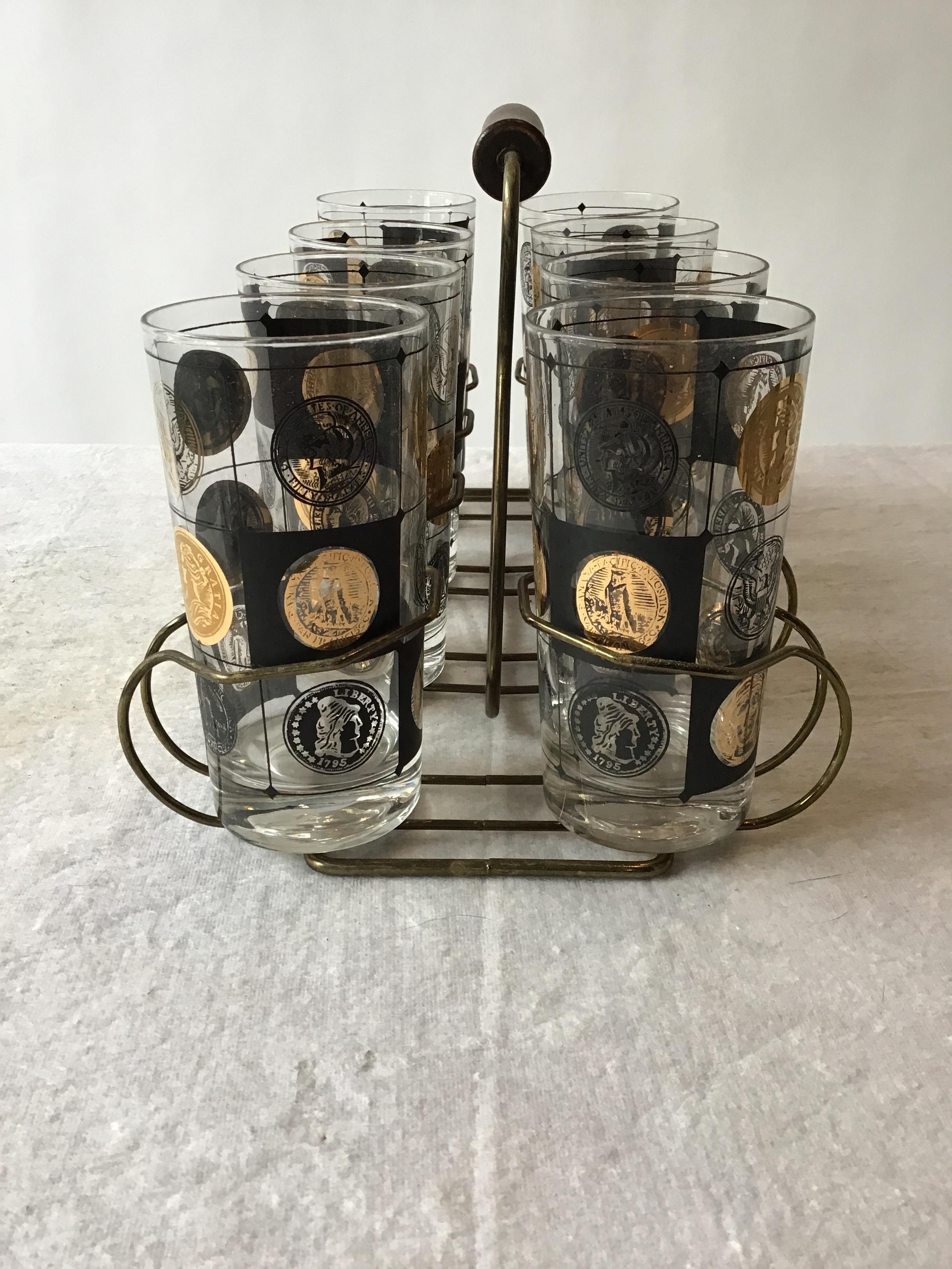 Coin Embossed Drinking Glasses by Libbey 2