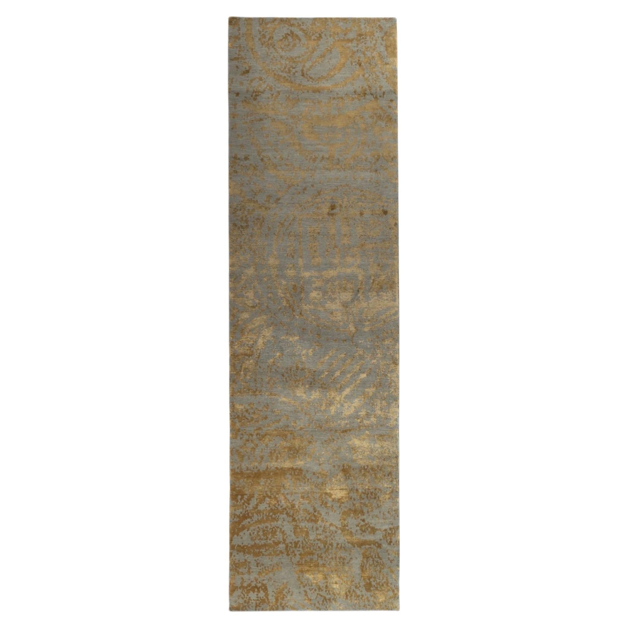 Coin Hand-Knotted Runner Rug – 2'8" x 12'
