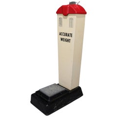 Coin Operated "One Cent" Scale by American Mfg. Scale Co. of America, circa 1950