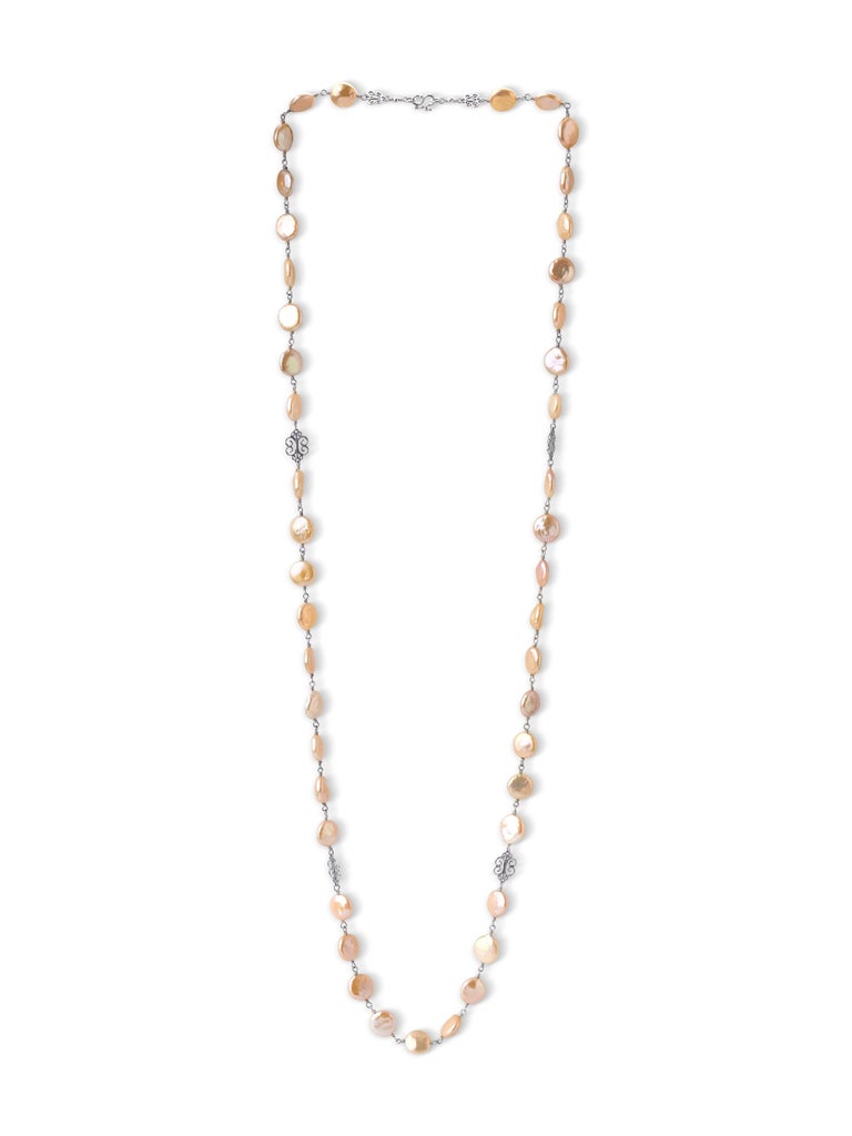 Coin Pearl Necklace For Sale at 1stDibs