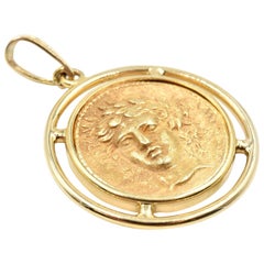 Coin Pendant 14 Karat Yellow Gold