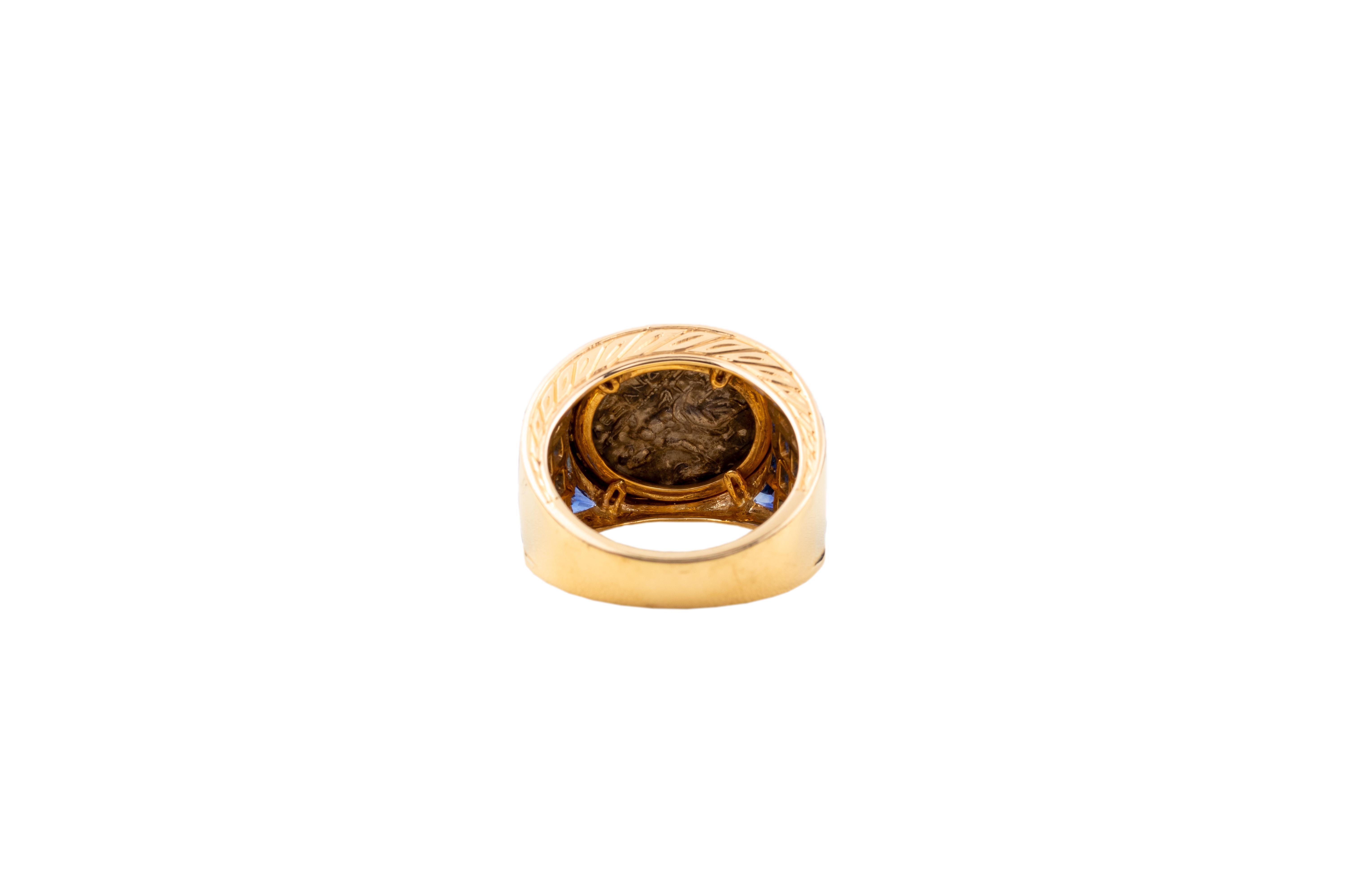 Manring Romancoin
18 ct yellow gold
hallmarked 