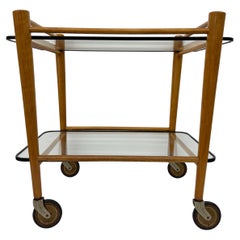 Table d'appoint en bois et verre Coja Culemburg modèle 1127 , années 1970